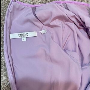 Badgley Mischka lavender dress